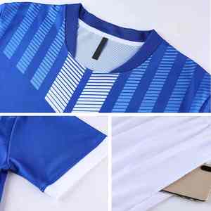 ชุดเสื้อฟุตบอลผ้าเจอร์ซี่ผ้า100% โพลีเอสเตอร์มาใหม่แห้งเร็ว - Product Image 6