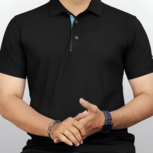 Alta calidad Slim Fit Hombres para Polo Camiseta Elegante Transpirable Ropa de trabajo para todas las estaciones Cómodos Polos de algodón-Venta al por mayor - Product Image 5