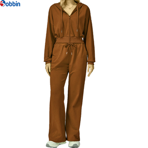 Conjunto Deportivo de 2 Piezas para Mujer, Personalizado con Logotipo, para Correr al Aire Libre en Invierno, con Capucha y Cremallera, Ropa Deportiva de Invierno - Product Image 3
