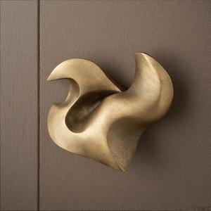 Pomo de puerta de níquel OpalCurve con manija de cajón de armario de acabado satinado de primera calidad para muebles de Villa Hotel apartamento - Product Image 5