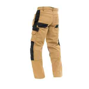Pantalon de travail d'été sur mesure, haute qualité, respirant, brodé, 100% coton, léger, taille mi-haute, braguette boutonnée, style urbain - Product Image 4