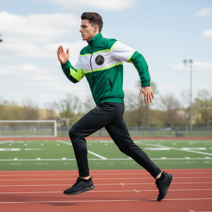 Chaqueta Bomber Larga Personalizada, Gruesa, Impermeable, Ecológica, con Cuello Alto, Capucha, Mangas Murciélago y Decoraciones Aplicadas - Product Image 6