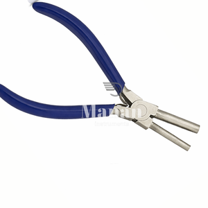 MANAN INSTRUMENTS Alicates de Alta Calidad de 6 Pulgadas para Hacer Bails, Fabricación de Joyas, Mordazas Cilíndricas Dobles de 3mm y 5mm, Acero Inoxidable, Empuñadura de PVC - Product Image 5