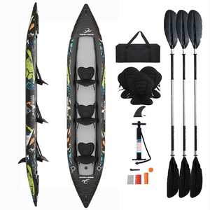 PVC de haute qualité pour la pêche avec plancher en drop stitch, vente en gros, canoë <span class=keywords><strong>gonflable</strong></span> pour 1/2/<span class=keywords><strong>3</strong></span> personnes, kayak <span class=keywords><strong>gonflable</strong></span> pour les familles - Product Image 1