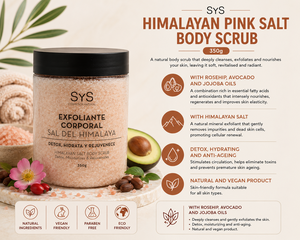 Exfoliante Corporal de Sal Rosa del Himalaya de Marca Privada 350g OEM |   Exfoliante Corporal Detox Hidratante Antienvejecimiento |   España UE - Product Image 2
