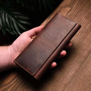 Best Hot Selling Men Leather Single Shade Bifold <b>Wallets</b> Customized Men Pakistan Made <b>Waterproof</b> Leather <b>Wallets</b> - Product Image 1