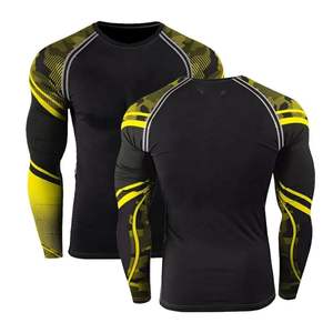 Venta al por mayor personalizado más tamaño Rash Guard Bjj Rashguard transpirable totalmente sublimación BJJ ropa de artes marciales - Product Image 1