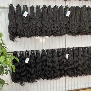 Venta al por mayor de cabello crudo sin procesar vietnamita virgen natural ondulado vendedores al por mayor precio cutícula alineada extensiones de cabello crudo - Product Image 3