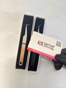 Juego de Pinzas para Extensión de Pestañas con Degradado de Color Personalizado, Pinzas de Acero Inoxidable con Agarre de Diamante y Diseño de Corazón y Mariposa - Product Image 6