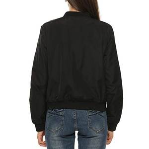 Las mejores chaquetas personalizadas de alta calidad de colores decentes, chaquetas de bombardero de estilo callejero para mujer - Product Image 4