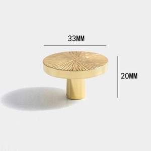 Poignées et boutons de porte en laiton antique, poignées de tiroir en laiton, quincaillerie vintage en laiton massif et métal artisanal - Product Image 3