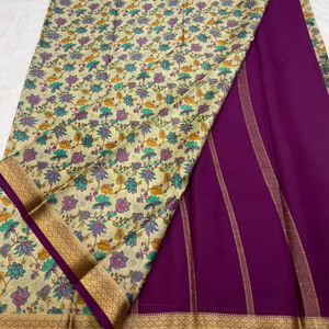 Magnifique Sarees en crêpe georgette imprimé - Product Image 5