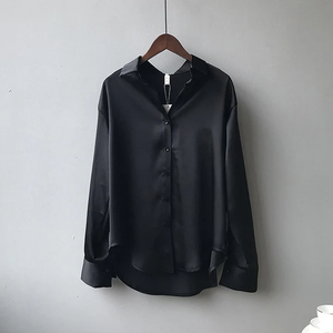 Nuova Collezione 2026: Camicette da Donna in Chiffon Stile Coreano per l'Ufficio - Bluse Classiche Vintage in Raso - Product Image 4