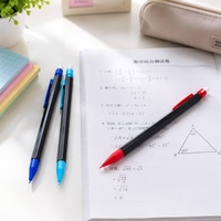 Lápiz Mecánico Hexagonal STASUN de 0.5mm y 0.7mm, con Mina Negra HB, Automático, con Borrador, 6 Colores, para Exámenes Escolares y Oficina