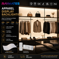 Lámina de Luz LED Ultrafina y Flexible UL/ETL, Panel LED de Doble Color CCT, Cortable, para Exhibición de Ropa, Encimeras de Mármol y Piedra