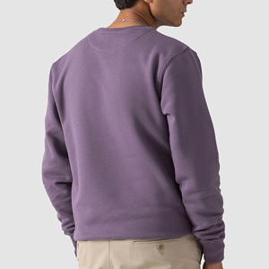 เสื้อสเวตเตอร์คอกลมคอกลมทรงโอเวอร์ไซส์เสื้อฮู้ดสวมหัวสำหรับทุกเพศทำจากผ้าฝ้าย100% 465gsm มีโลโก้แบบกำหนดเองพิมพ์ลายบนหน้าจอ - Product Image 3