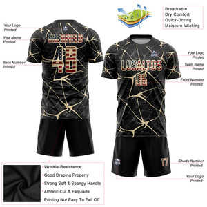 Uniforme de fútbol de malla ligera con tecnología de confort de secado rápido y diseño de calidad profesional para atletas serios - Product Image 5