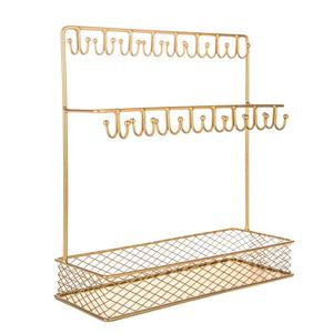 Support à bijoux en métal de table, qualité supérieure, fait à la main, support d'exposition design, classique, élégant, support à bijoux en métal en gros - Product Image 5