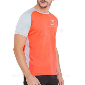 Custom Fitness Wear <b>Men</b> Gym T Shirts Featuring Athletic <b>Stretch</b> Construction For Training Running And Performance Activities - Product Image 4