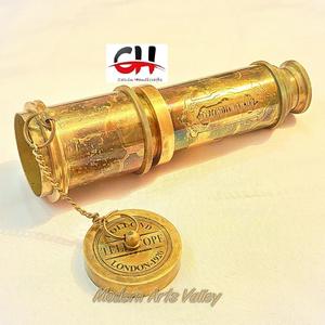 Télescope nautique en laiton antique télescope d'article de cadeau nautique Vintage maritime. - Product Image 1