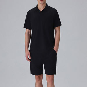 Conjunto de hombre de alta calidad con logotipo personalizado de verano para hombre con top de manga corta y pantalones cortos conjuntos de gemelos para hombre - Product Image 1