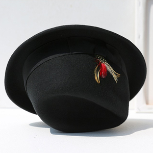 Nouveau gros plusieurs couleurs printemps extérieur mode moyen bord 100% laine chapeaux pour femmes - Product Image 6