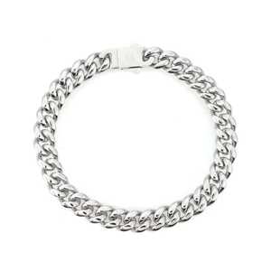 Pulsera de Eslabones Cubanos de 10 mm con Baño de Rodio y Oro, Piedras Principales de Diamante y Perla en Oro de 18K, Estilo Oro Rosa, Joyería Religiosa - Product Image 6