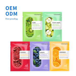 Özel etiket OEM/ODM güzellik ürünü yüz maskeleri bitki meyve özü kollajen levha kore cilt bakımı nemlendirici yüz maskesi - Product Image 1
