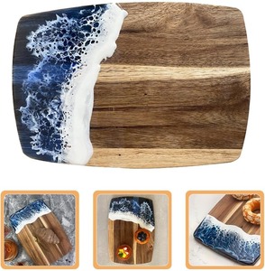Planche à découper en bois de résine unique Accessoire de cuisine accrocheur pour la présentation des aliments Planche à fromage à vendre - Product Image 2