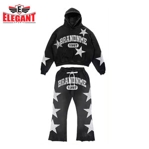 <b>TRACKSUITS</b> FLARED PANTS Custom Screen Printing Stacked Sweat Pants Flared Style High Quality Newest <b>Tracksuits</b> by Elegant Sports - Product Image 6