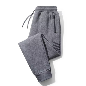 Pantalons de survêtement en molleton de coton pour hommes, taille haute, respirants, à séchage rapide, grande taille, logo personnalisé, vente chaude - Product Image 2