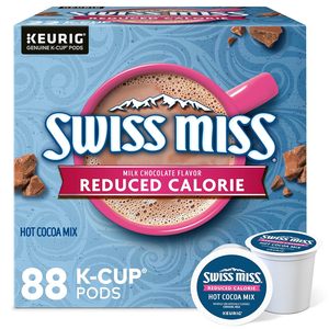 Swiss Miss Chocolate Caliente Bajo en Calorías, Cápsulas Individuales Keurig K-Cup, 88 Unidades - Product Image 1