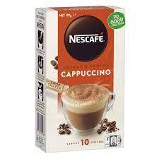 กาแฟคาปูชิโน่มีคาเฟอีน Nes.ca ถุงบรรจุที่หลากหลายรสชาติรวมทั้งช็อกโกแลตน้ำตาลครีมผลไม้ถั่วผลไม้เป็นกลาง
