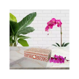 Boîte à bijoux de luxe en incrustation d'os entièrement faite à la main avec des matériaux de haute qualité boîte à bijoux en incrustation d'os boîtes à incrustation d'os faites à la main - Product Image 4