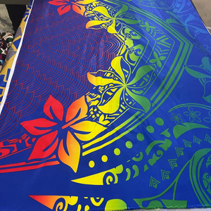 Tela Polinesia totalmente impresa por encargo ropa de playa sublimación personalizada impresa nueva tela de lava - Product Image 1