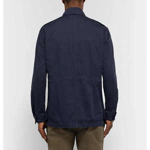 Veste de terrain en toile de coton de qualité supérieure, nouvelle collection OEM, avec quatre poches à rabat sur le devant, vestes de safari pour hommes - Product Image 4