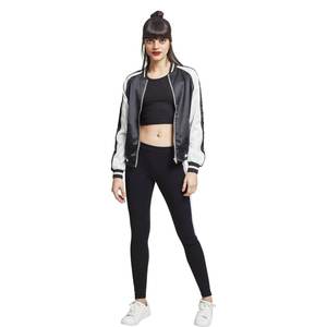 Blouson d'université en satin de haute qualité unisexe Top pour femmes College School Casual Wear Hooded Collar Fashionable Fabric Design - Product Image 2