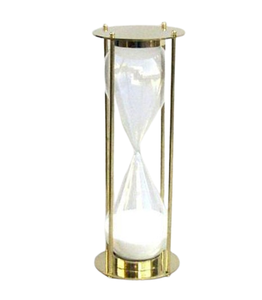 Temporizador de arena de latón de diseño moderno de alta venta con base de madera Color púrpura decoración de escritorio náutica producto de regalo - Product Image 3