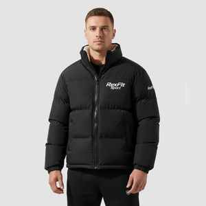 RexFit Sport Mens & Women's Winter Puffer Jacket High-Quality Outdoor <b>Down</b> Coat with Embroidery Logo - Product Image 1