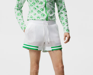 2025 short en maille lourde pour hommes personnalisé respirant Style décontracté motif de rue haute Collection d'été écologique - Product Image 2