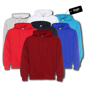 Sweat-shirts d'hiver doublés en molleton 100 % coton, écologiques, coupe classique, avec logo personnalisé, pour hommes, style streetwear, vente en gros - Product Image 2
