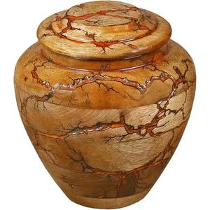 Handmade Large Adult Male Urn Turned Wood Cremation Ashes <b>Vase</b> Handcrafted <b>Memorial</b> Funeral Urn for Human Ashes - Product Image 2
