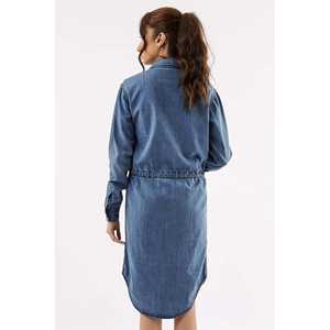 Robe chemise en jean ceinturée pour femme S/M/L - Product Image 3