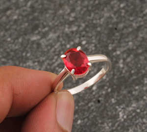 925 Sterling <b>Silver</b> Bezel Setting Turquoise Brilliant Cut Handmade Classic Boho Dainty <b>Solitaire</b> <b>Ring</b> Unisex Wedding Party Gift - Product Image 2