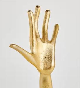 Mesa de mano abierta de aluminio de estilo moderno de alta calidad, estatua artística en forma de mano para centros de mesa, captura la creatividad - Product Image 4