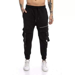 Pantalones deportivos informales de cintura media para hombre, con bolsillos con cremallera y toalla para colgar, superventas, pantalones de chándal con múltiples bolsillos, ropa para hombre - Product Image 6