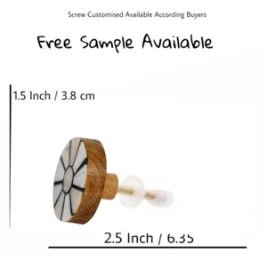 Moderne vadrouille bois résine et laiton artisanat tiroir porte armoire boutons tirer poignée pour cuisine salle de bain salon armoire commode - Product Image 3