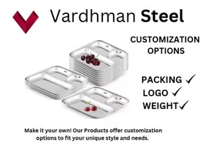 แผ่นช่องสแตนเลสที่มี3ส่วนจานอาหารค่ำ-3ใน1ตาราง - Product Image 3