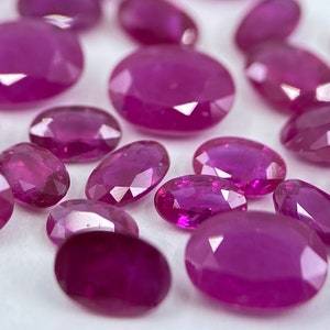 พลอยทับทิมแบบคละขนาดเหมาะสำหรับการทำเครื่องประดับอัญมณีทับทิมสีชมพูสำหรับทำเครื่องประดับ - Product Image 5