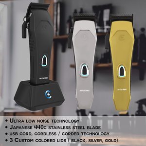 Tondeuse à cheveux professionnelle sans fil rechargeable avec moteur magnétique puissant, fonctionnement silencieux, coupe à zéro facile, style français - Product Image 3